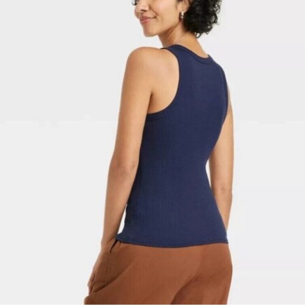 NWT Navy Blue Tank Top - Picture 2 of 8